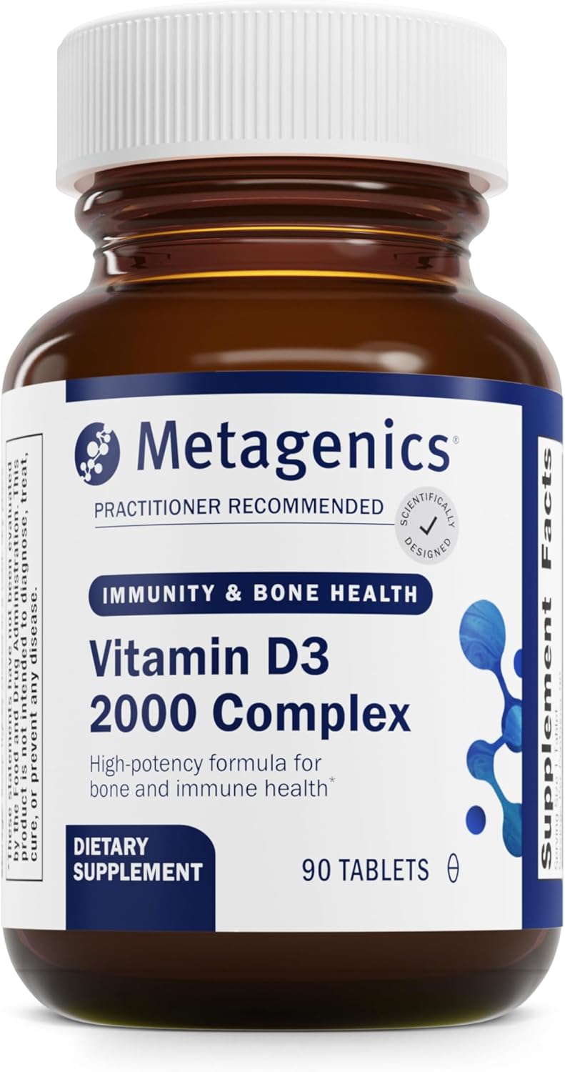 Metagenics D3 2000 Complex – Vitamin D3 Supplement – With Isoflavones for Absorption* – Bone Health & Immune Support* – Non-GMO & Gluten Free – 90 Count Metagenics D3 2000 Complex – Vitamin D3 Supplement – With Isoflavones for Absorption* – Bone Health & Immune Support* – Non-GMO & Gluten Free – 90 Count