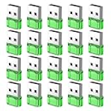 USB C to USB A Adapter 20 Packs, Type C Female to USB Male Converter Power Charger or OTG Function Adapter, Compatible for MagSafe Apple Watch Series/SE/Ultra 2 iPhone 15/16 Plus Pro Max AirPods Pro