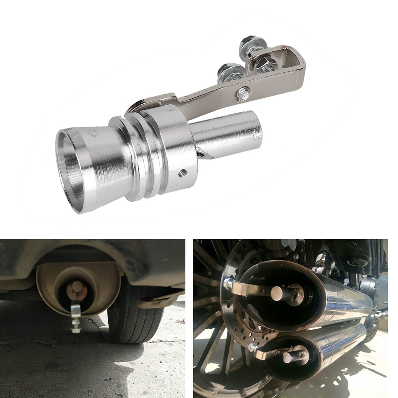 Fischio Scarico Auto Universale - Simulatore Suono Turbo | In Lega Alluminio, Taglia XL Per Motori 2400+ Cc - Foto 10