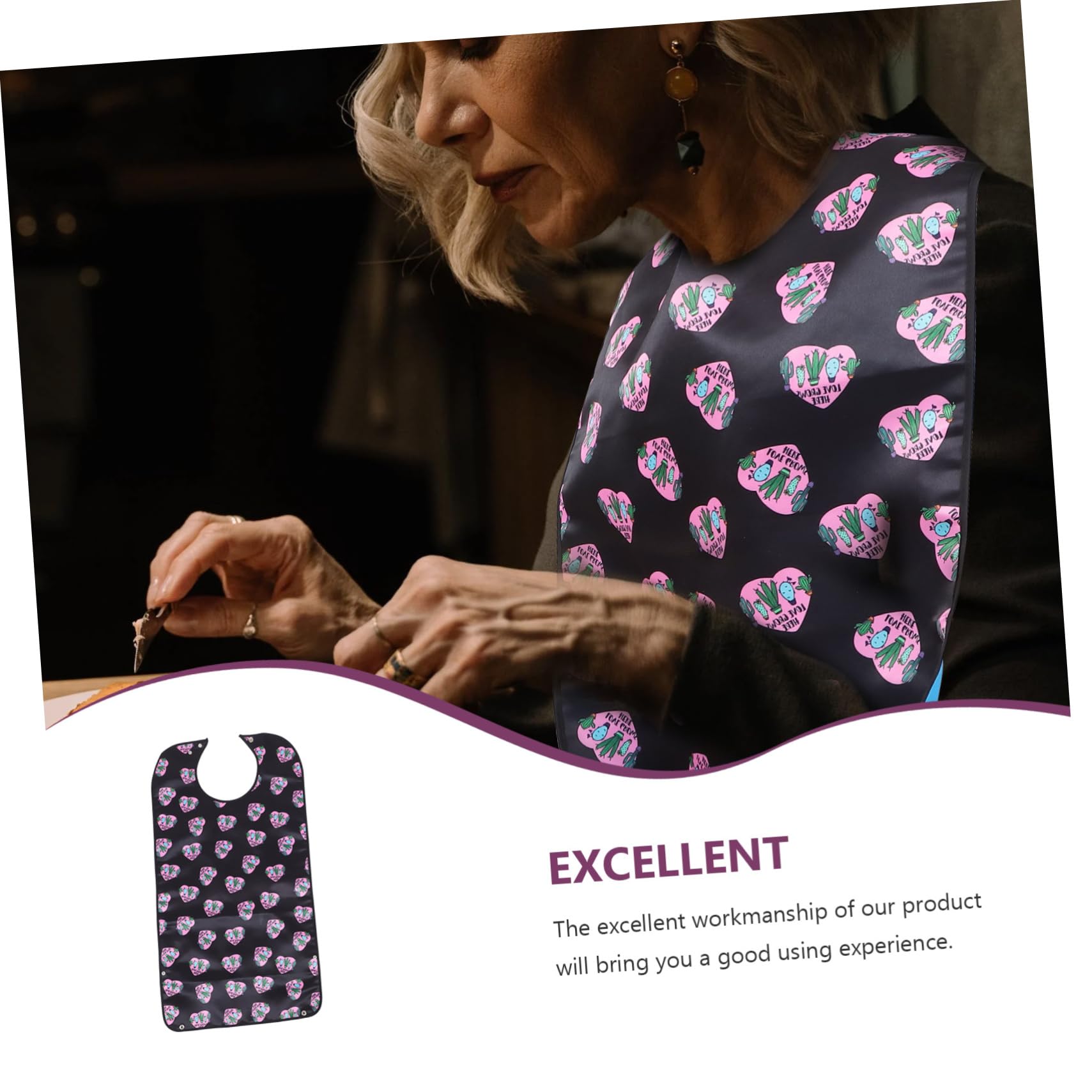 FOMIYES Babero Para Ancianos Toalla De Saliva Babero Para Comer Para Ancianos Protector De Ropa Para Mayores Baberos Personalizados Para Adultos Ropa De Prematuro Baberos De Cena Para