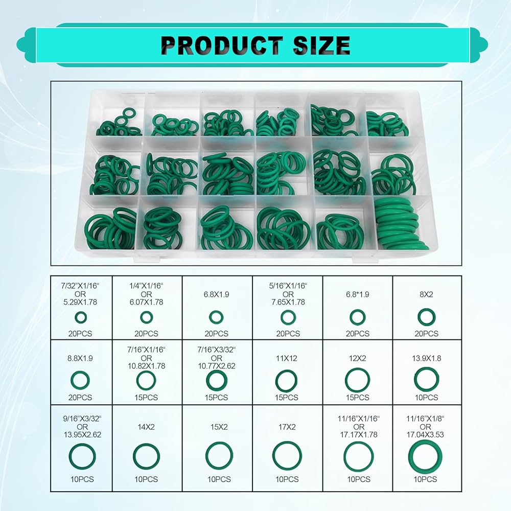 Amazon.co.jp: コンプレッサーOリング270個 - カーエアコンAC O