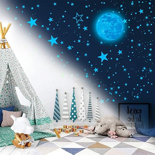 Miniatura 19 de Calcomanías de pared de construcción que brillan en la oscuridad, calcomanías de pared de construcción luminosas, calcomanías autoadhesivas que