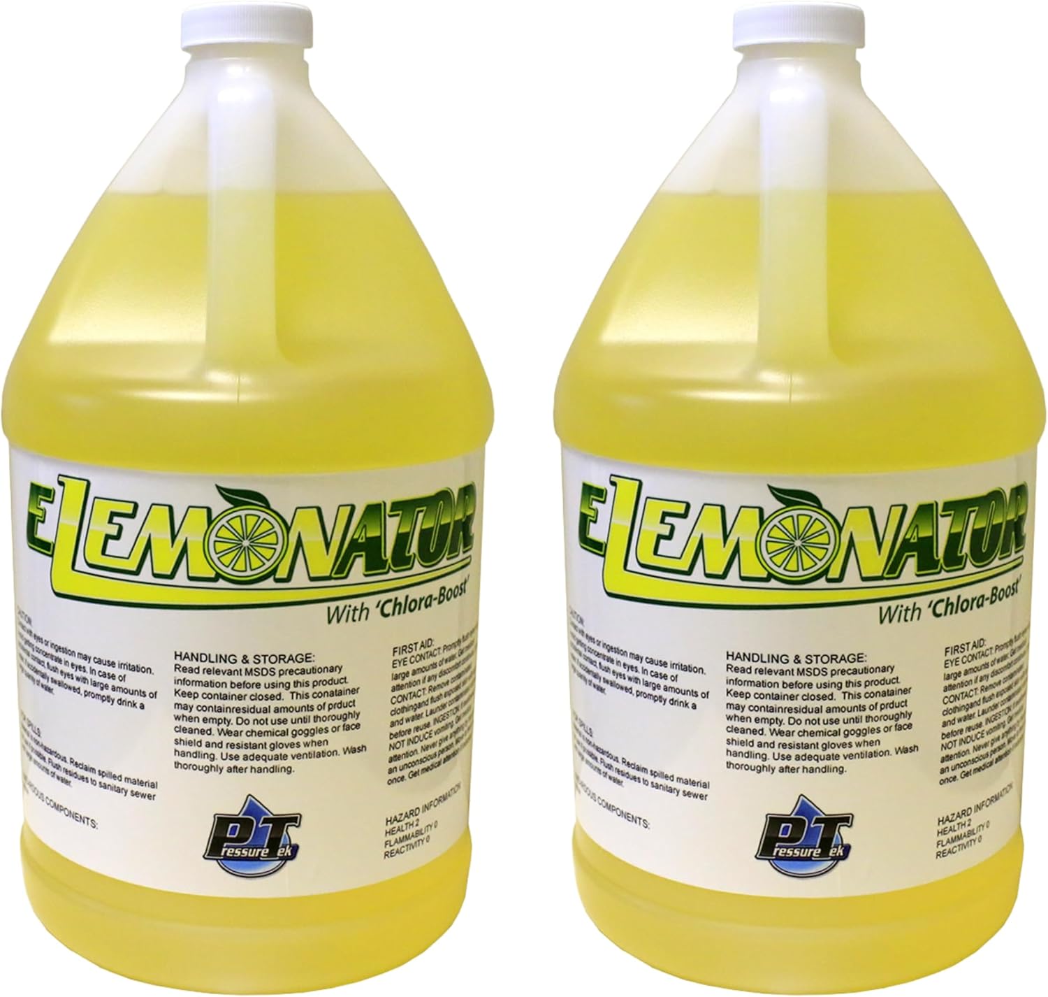 Elemonator: House Wash Surfactant for Siding, Roof and Concrete Cleaning, Bleach Additive, Soft Wash Soap, 1 Gallon (2)