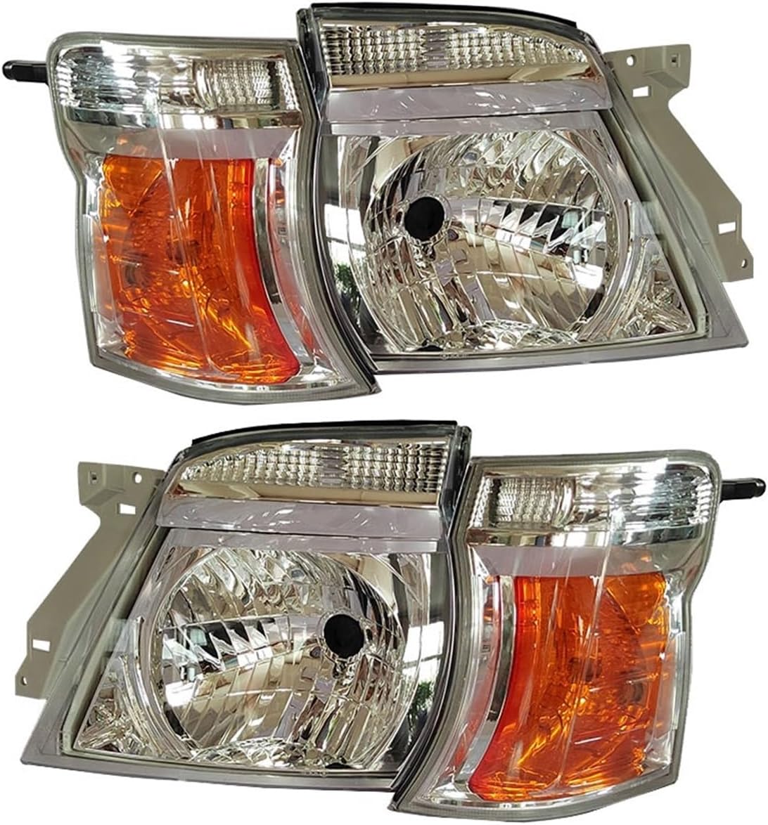 Car Headlights Front Turn Signal Light Corner Lamp Compatible with Nissan Caravan E25 E24 2001 to 2005 Headlamp(12 Chrome 1.25inch)
