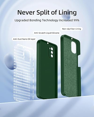 Miniatura 2 de Dssairo Funda 3 en 1 para Moto G Stylus 5G 2022, con 2 protectores de pantalla, protección para cámara, silicona líquida, delgada, a prueba de