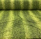 Power Net Stretch Mesh Nylon Spandex Sheer Printed Snake Skin Lime Green Z508