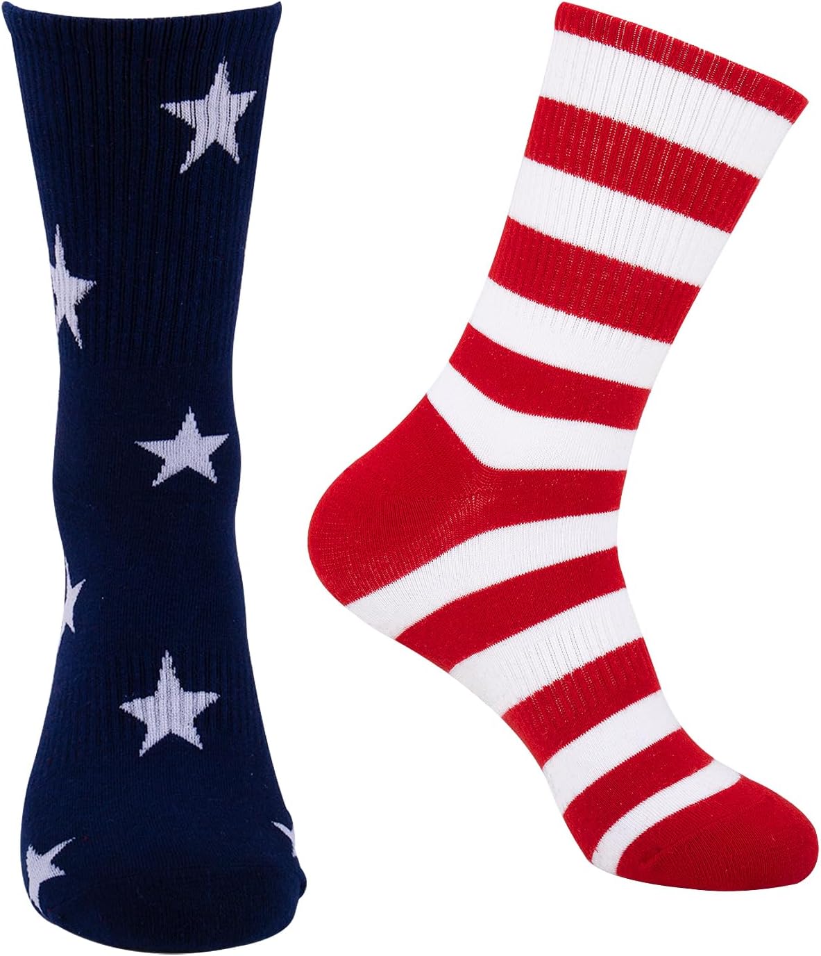 Evankin American Flag Socks Patriotic USA Funny Novelty Crew Socks Gifts for Men 4th of July