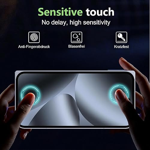 Miniatura 10 de Protector de pantalla para Google Pixel 7a, dureza 9H, resistente a los arañazos, compatible con fundas, antihuellas, antiarañazos (paquete de 3)