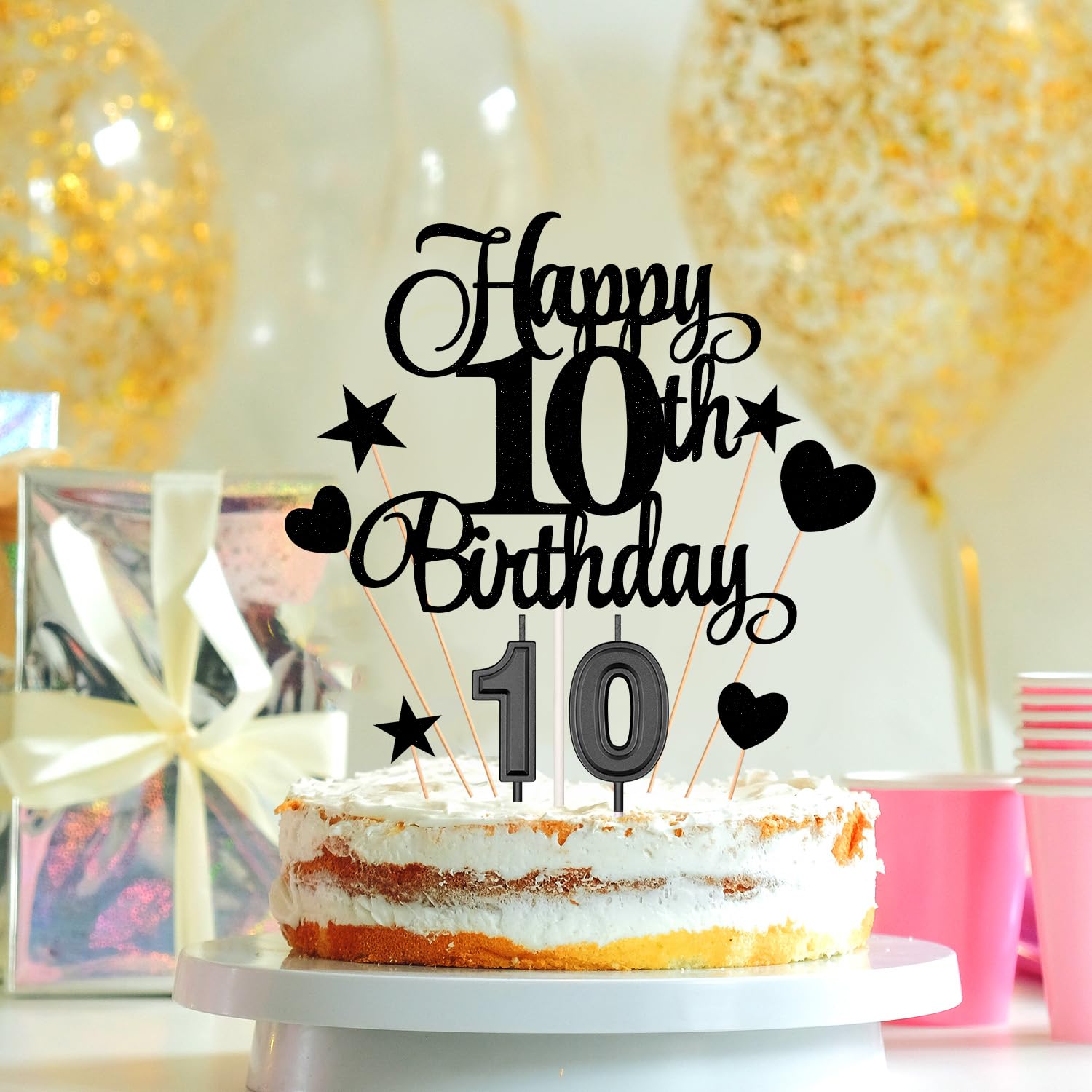 Velas De Cumpleaños, 10 Velas De Pastel Con Números, Números Del 0 Al 9 Decoracion De Pasteles Para Fiesta De Cumpleanos 5 Juegos
