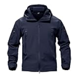 TACVASEN Men's Special Ops Military Tactical Soft Shell Winter Warm Fleece Lined Jacket Rain Hood Coat Hiking Snowboard