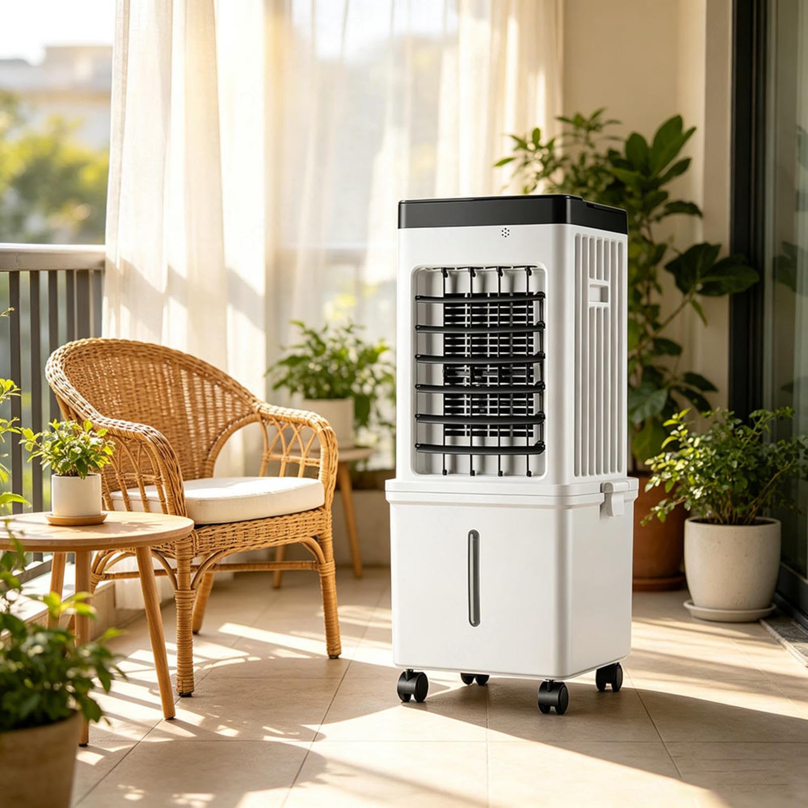 Aire Acondicionado PortáTil Sin Tubo Exterior Con HumidificacióN 36–45 DB DepóSito De Agua ExtraíBle De MáS De 10 L 3 Velocidades Con Temporizador De 2–8 H Para El Dormitorio
