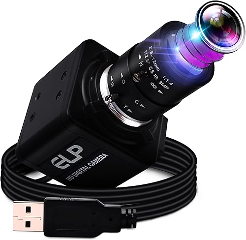 260fps Variable Focus Camera Optical Zoom Webcam,2mp FHD 1080P Varifocal Web Cam Manual Zoom Lens Webcamera,Raspberry Pi Mac Vari-Focus USB Web