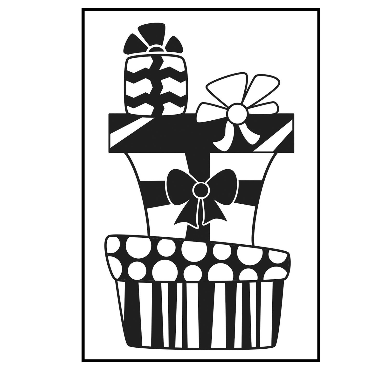 Vaessen Creative Embossing Folder Stack of Gifts 5.75 x 4.21 inches - Embossing Folder for Card Making, Scrapbooking, Journaling - Reusable - Precise Results - for Embossing and Die-Cutting Machines