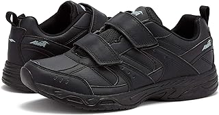 Avia Avi-Union IIÂ Strap Non Slip Shoes for Women â€“ Comfort Safety Shoes for Work, Nursing, Restaurants, & Walking â€“ Black/Iron Grey, 8 Medium