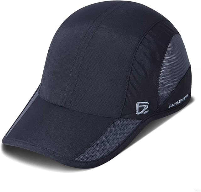 GADIEMKENSD Mens Quick Dry Sports Hat UPF50+ Soft Outdoor Run Cap (56-60cm)