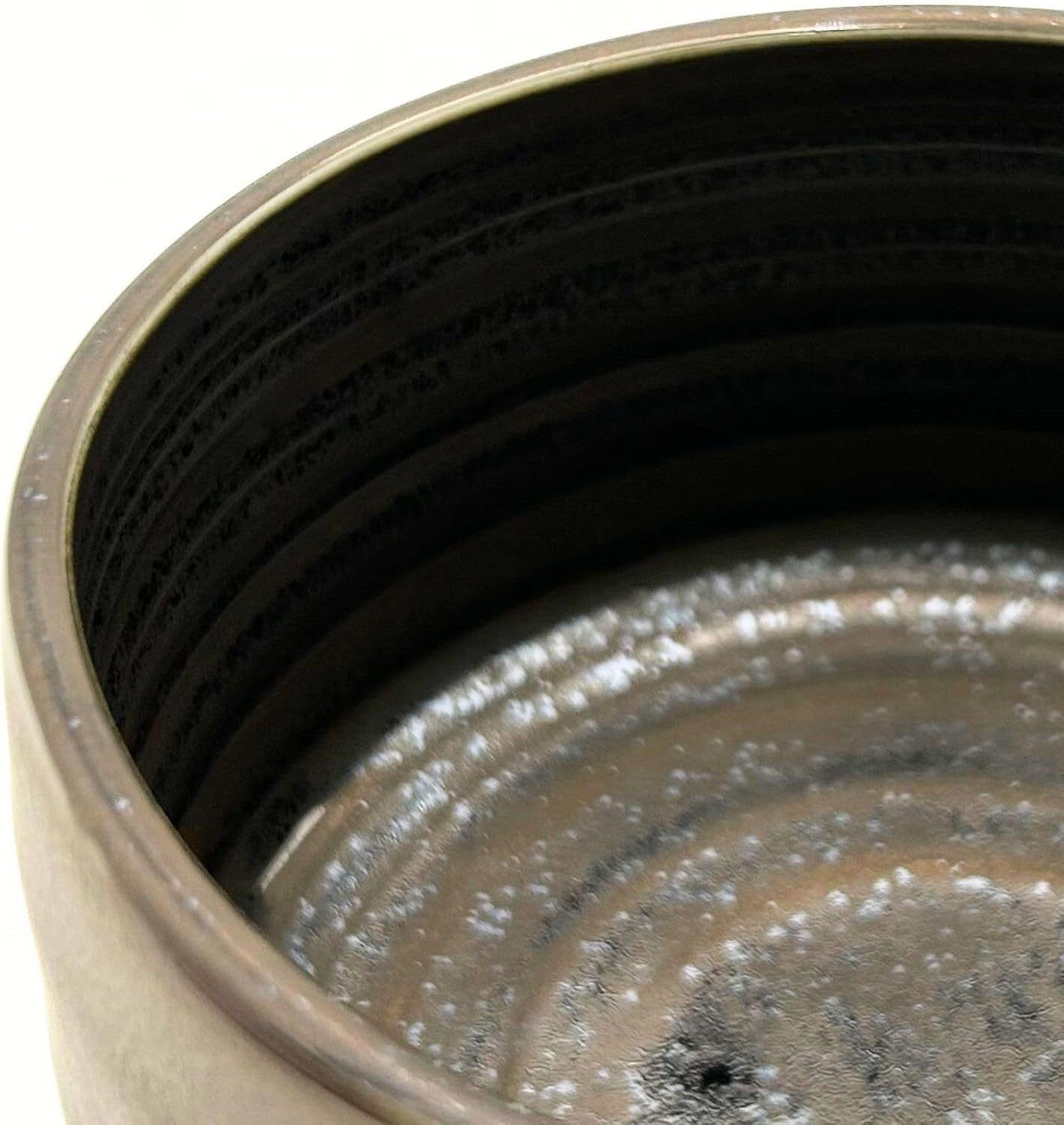 Product of Gifu Japan Ceramic Matcha Bowl – Handmade Chawan Matcha Bowl, Japanese Bowl, Smoky Bronze, 21.1 oz, 620ml - Image 5
