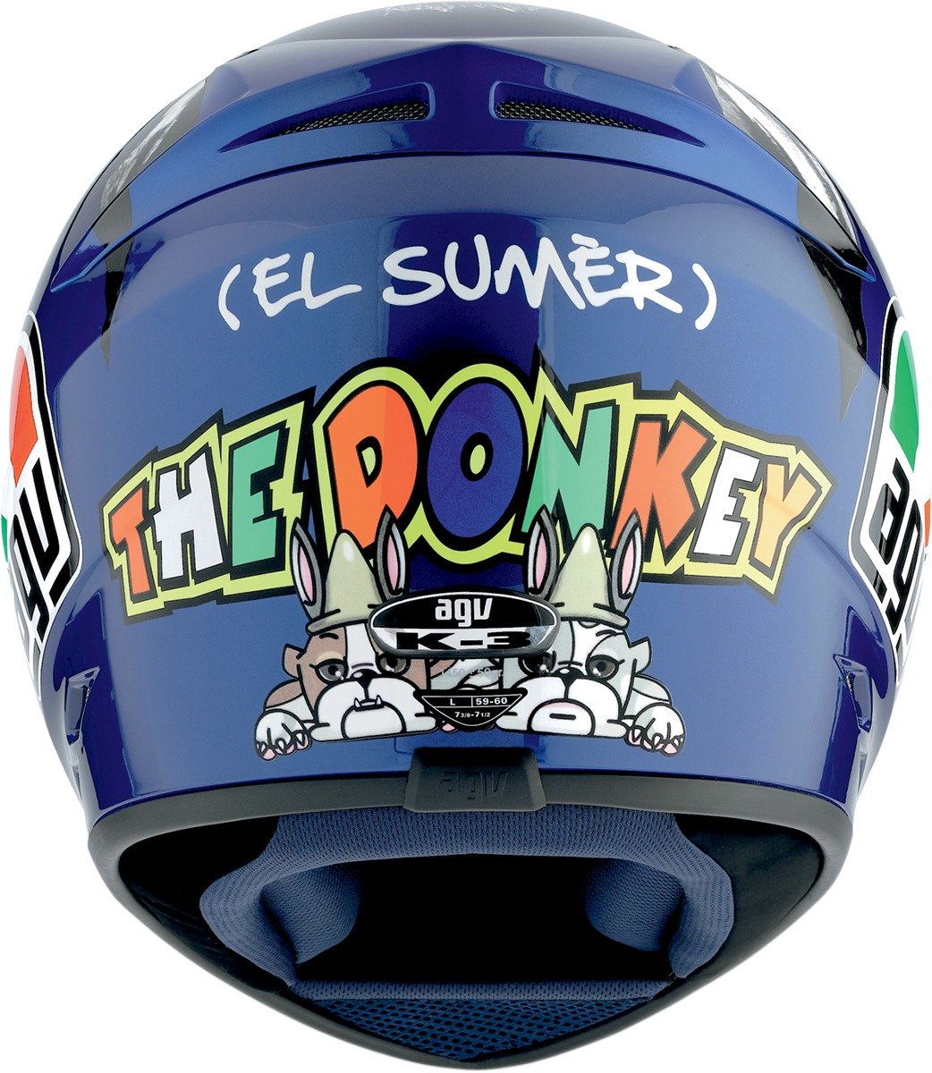 agv k3 rossi donkey helmet large SV-S Full Face Motorcycle Size XL Automotive The shield mechanism allows you to replace the shield in just a few seconds without tools AGV GP-TECH LTD-ED #0414 OF