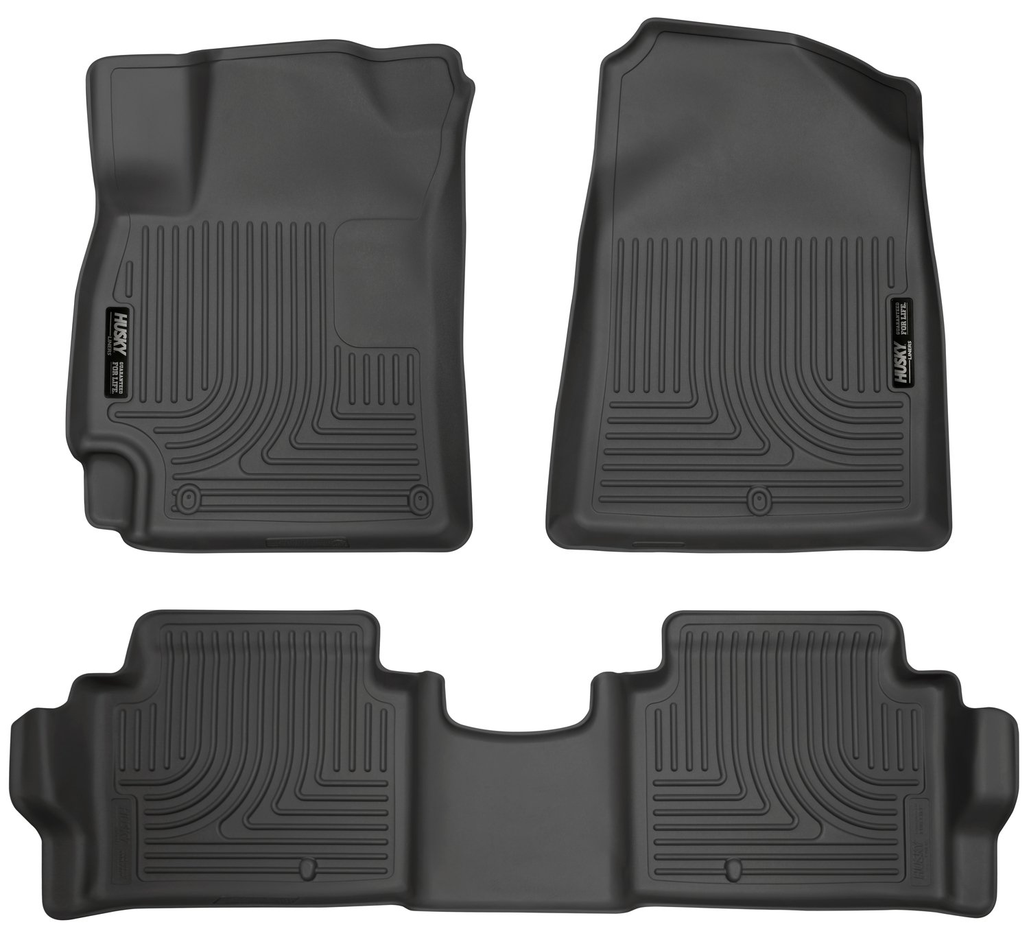 Husky Liners Weatherbeater Floor Mats Fits 2017-2020 Hyundai Elantra Front 2nd Row 3-pc Black - 98871