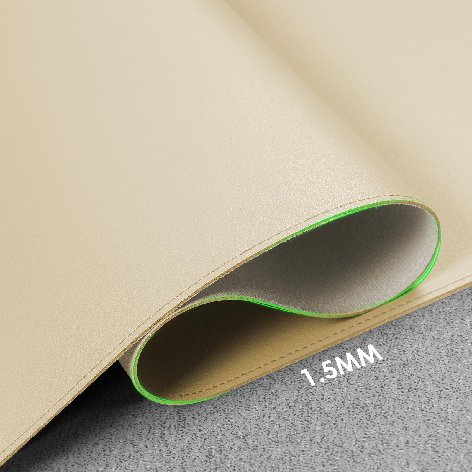 Vicwe Tappetino per Mouse, 120cm x 43cm PVC Pappetino da Scrivania in Pelle, Antiscivolo e Protezione da Scrivania Impermeabile per Ufficio/Casa (Grigio)