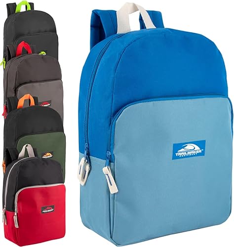 Trail maker Mochila a granel niños mochilas de 15 pulgadas 24 paquetes con correas acolchadas al por mayor para la escuela