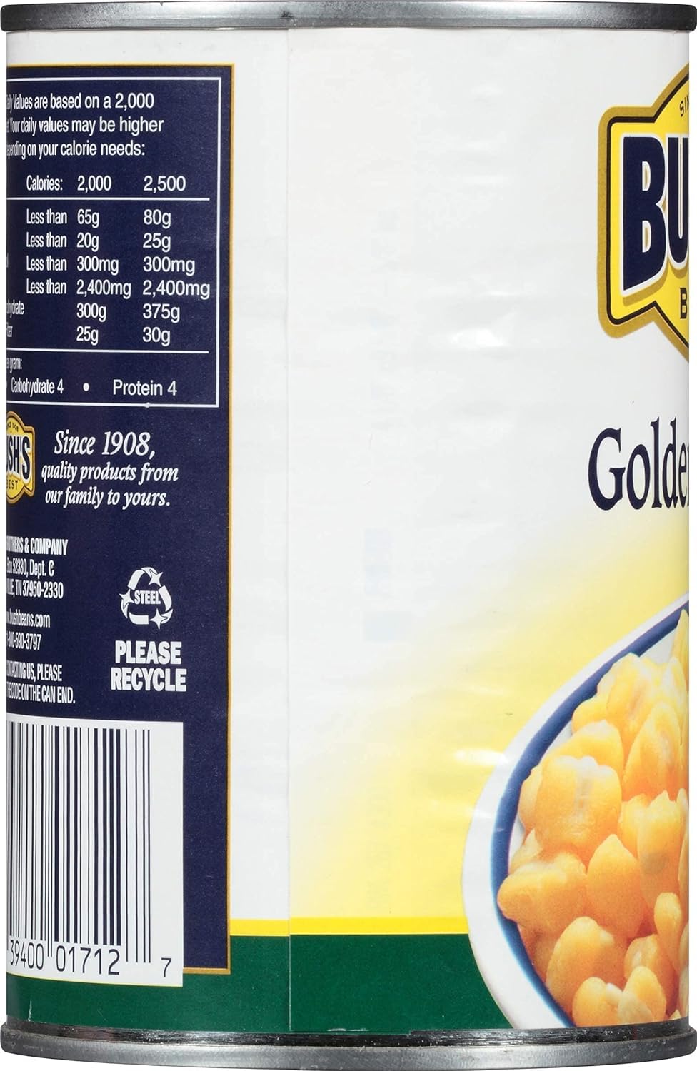 Bush's Best, Golden Hominy, 15.5 Oz (Pack of 24)
