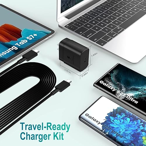 Miniatura 4 de Samsung Galaxy S20 FE 5G S21 S23 Ultra Plus A53 Cargador rápido para teléfono, Samsung USB-C Adaptador de corriente de carga súper rápida 25W PD