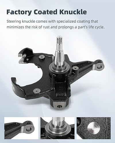 Miniatura 3 de SCITOO Husillos de caída de nudillos de dirección delantera lado del conductor y del pasajero para Chevrolet R10 1987, para Chevrolet R10 Suburban