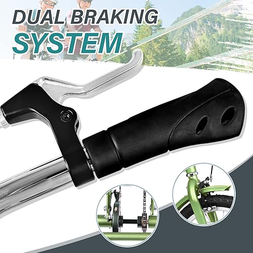 Miniatura 5 de MOPHOTO Triciciclos de 14 pulgadas y 16 pulgadas para ciclistas principiantes, triciclo pequeño de una sola velocidad de 3 ruedas, bicicletas de