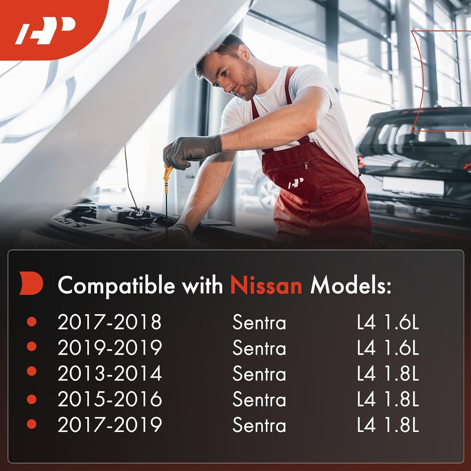 A-Premium 1.6L 1.8L Engine Oil Dipstick Compatible with Nissan Sentra 2013-2019, Engine Oil Measuring Rod Dip Stick