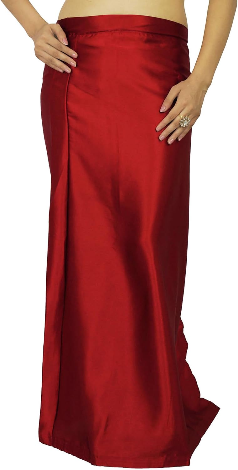 Inskirt Lining for Sari Indian Satin Silk Petticoat Gift for Women