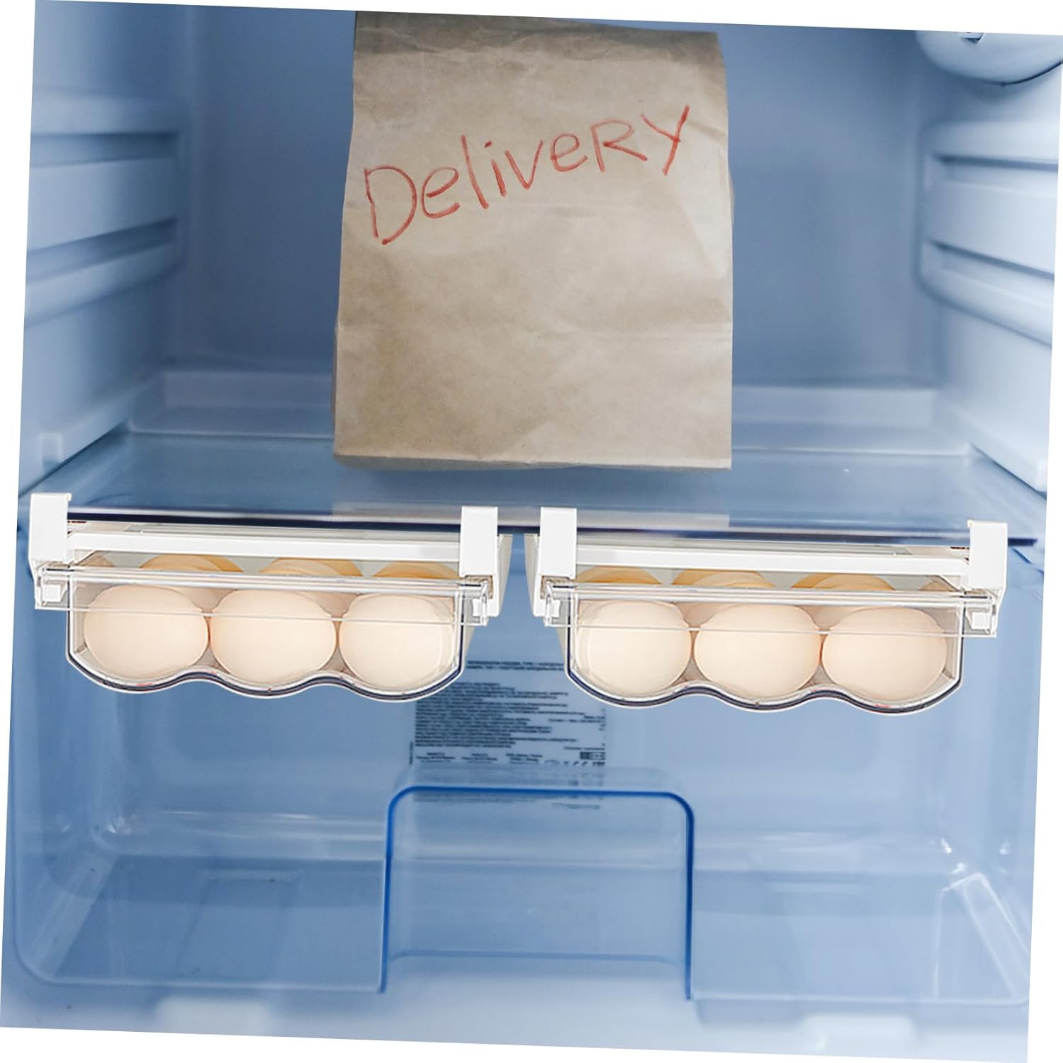 Large Capacity Egg Dispenser Reusable Egg Carton Space-saving Pet Material Easy to Move