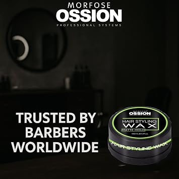 Morfose Barber Matte Hair Paste for Men, Matte Hold Molding Clay & Texture Paste, Water Based Styling Wax, Natural Matte Finish, Cera para Cabello Hombre, 5.30 oz