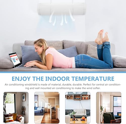 Miniatura 8 de 1 Unidades de aire acondicionado Parabrisas Draft Stopper para ventanas Accesorios interiores Aire acondicionado para habitación Deflector de aire