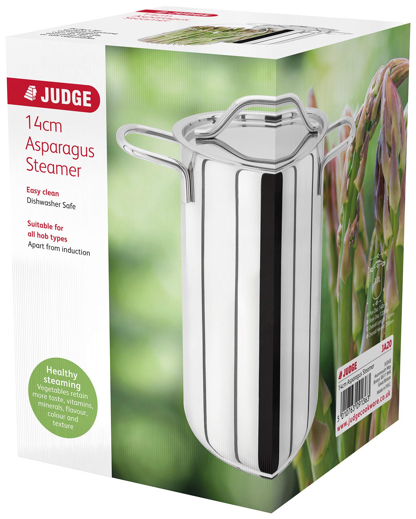 Judge Pentola a Vapore per asparagi, 14 cm