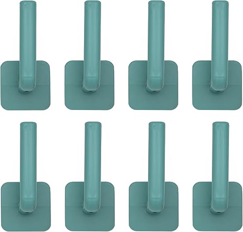 Gancho de pared adhesivo de plástico largo, resistente, para cocina, sala de estar, armario, toalla, abrigo, soporte organizador de banda, fuerte