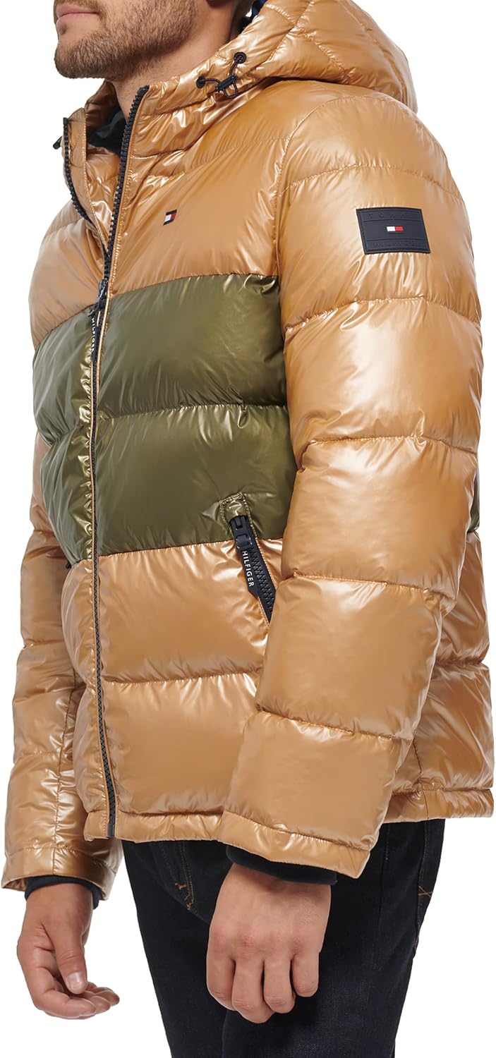 Tommy Hilfiger Mens Hooded Puffer Jacket (Standard and Big & Tall) - Image 4