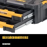DEWALT TSTAK - Organizador de almacenamiento de herramientas con cajones dobles, soporta hasta 16.5 libras (DWST17804)