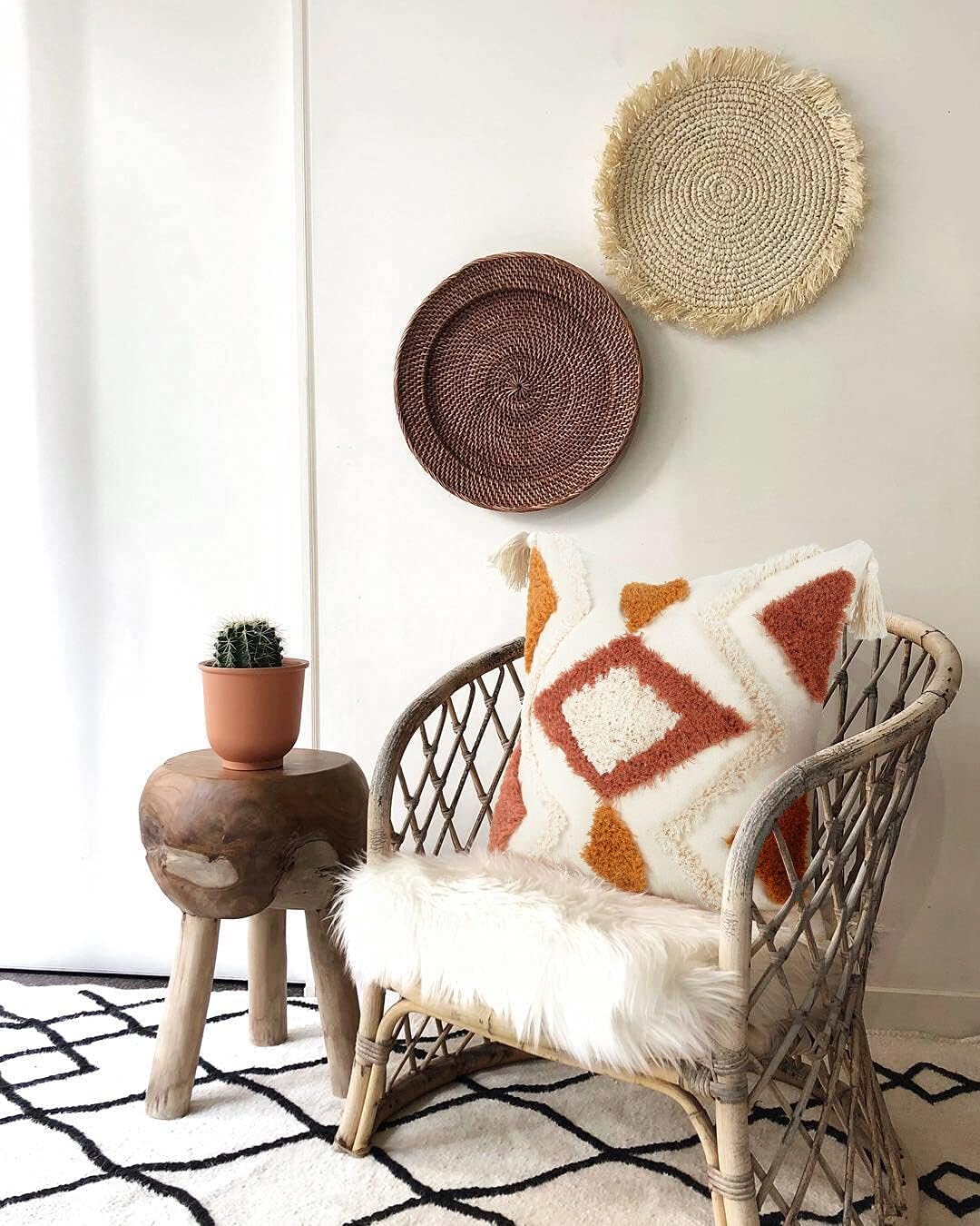 Merrycolor Boho Throw Pillow Covers 20x20 with Tassels, Decorative Pillow Covers Woven Tufted Bohemian Pillow Covers for Couch Sofa Bedroom Living Room