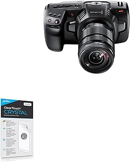 Screen Protector for Blackmagic Pocket Cinema Camera 4K (Screen Protector by BoxWave) - ClearTouch Crystal (2-Pack), HD Film Skin - Shields from Scratches