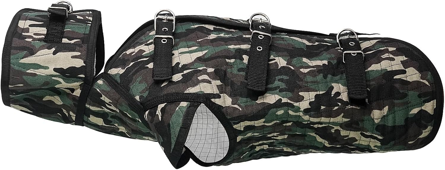 Aoneky Professional Hunting Dog Armor Vest - Safety and Protective Harness for Hounds - Size M