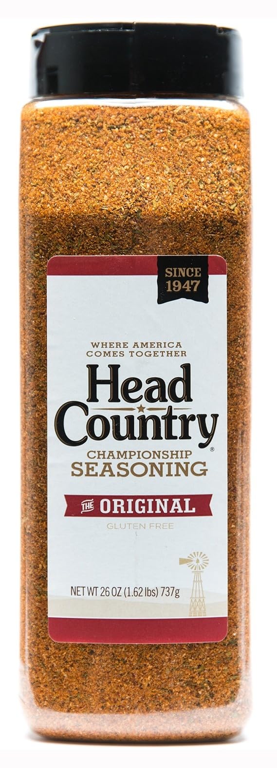 Head Country Championship BBQ Seasoning, Original | Gluten Free, MSG Free Barbecue Seasoning | BBQ Rub for Smoking and Grilling | 26 Ounce, XL Bottle