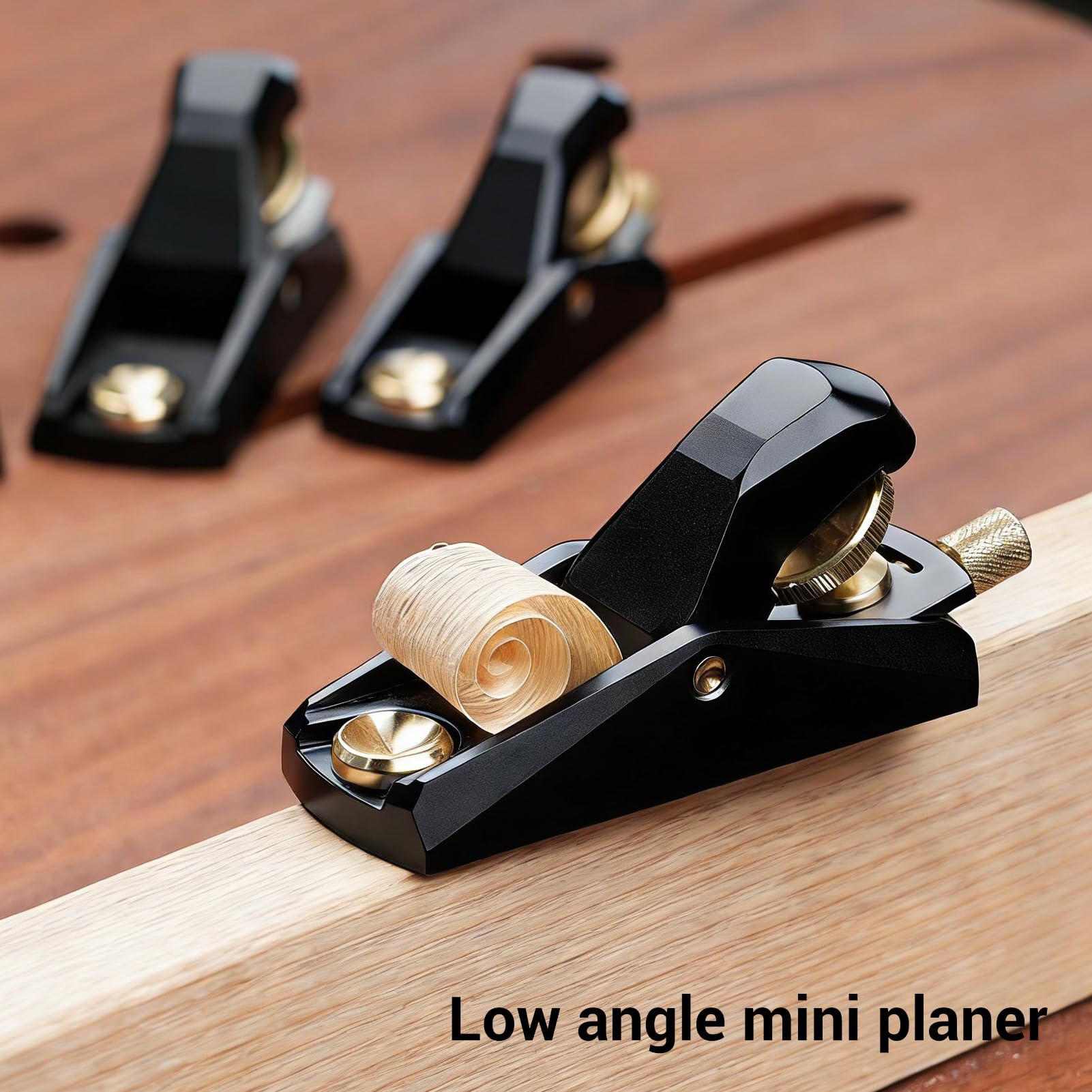 Cryfokt Pialla Manuale per Legno Pialla Ad Angolo Basso con Lama da 28 Mm con Smusso a 20° Portatile in Alluminio per la Lavorazione del Legno Rifilatura e Levigatura per Leggera con Raccordi in