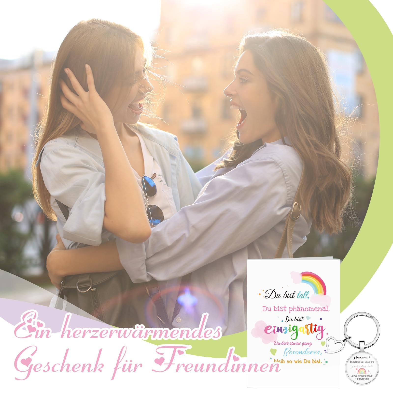 Carte De Vœux De Motivation Du Bist Toll Et Porte-Clés Inspirant Carte