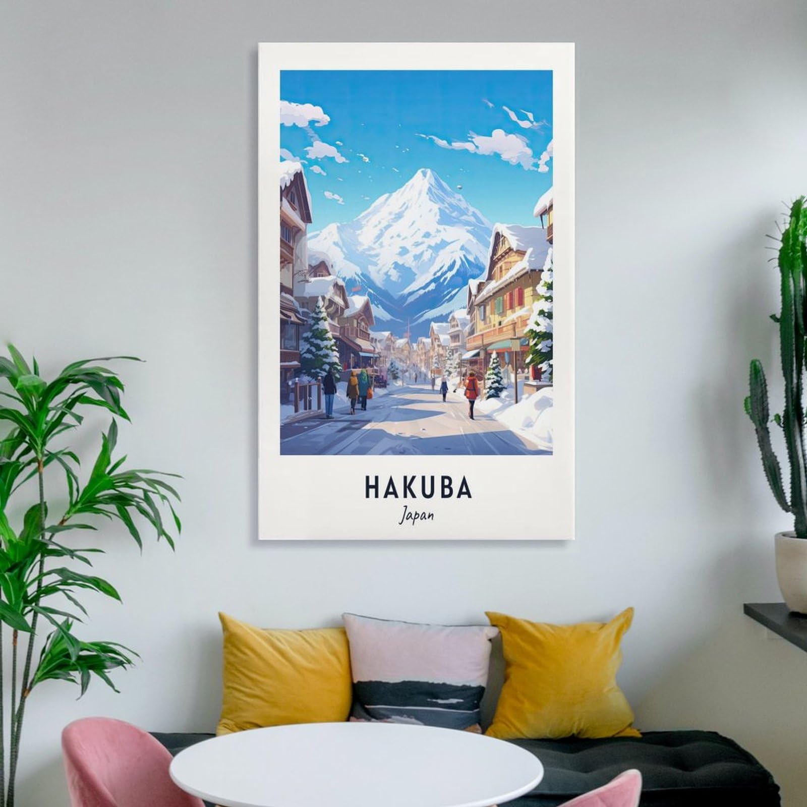 Amazon.com: Hakuba Travel Print,Ski Poster, Japan Ski Poster
