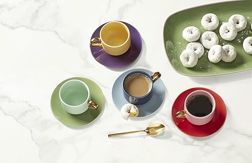 Miniatura 4 de kate spade New York Make It Pop - Juego de tazas y platillos (8 unidades), multicolor