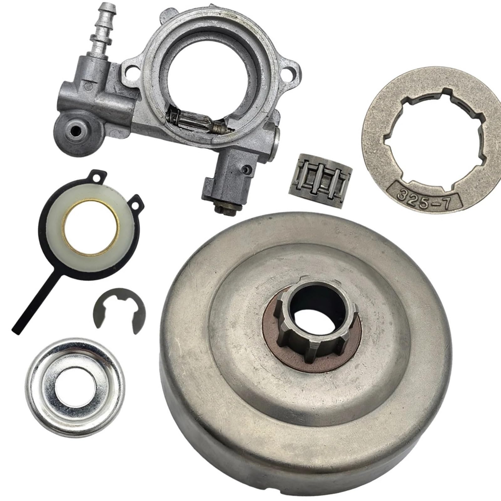 Tambour d'embrayage pour tronçonneuse MS260 026 avec pignon de jante et pompe à huile