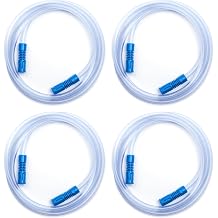 4 Pack Suction Tubing, 6.5 ft, Compatible with PureWick System, Flexible Extension Hose