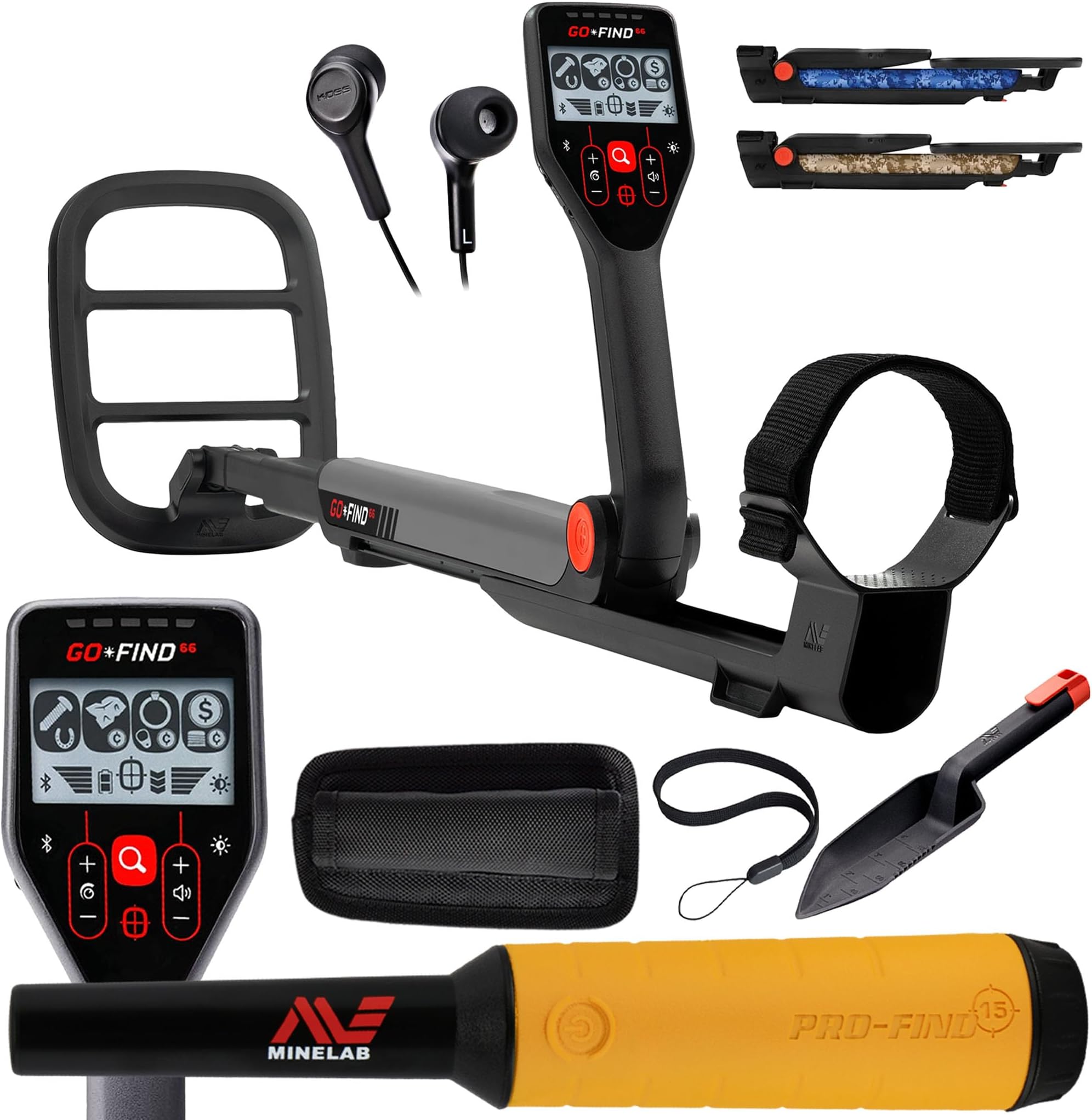 GO-FIND 66 Metal Detector with PRO-FIND 15 Pinpointer & Holster