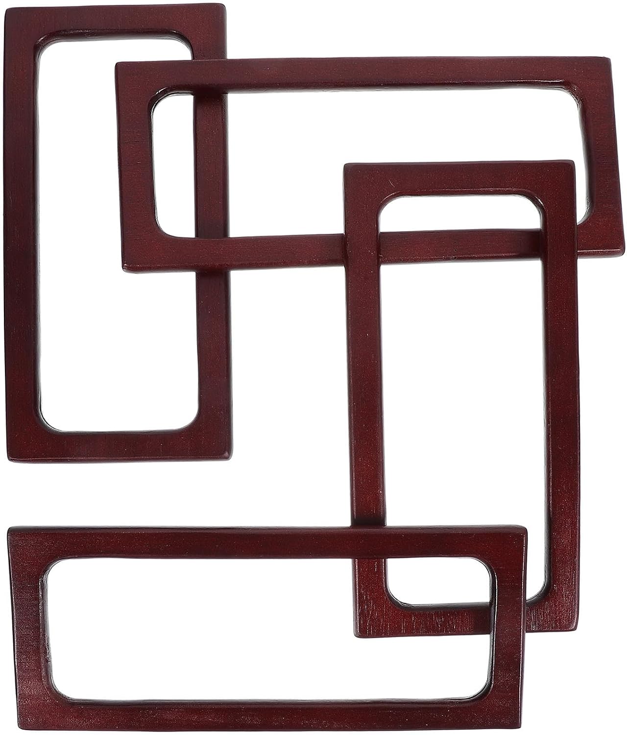 4pcs Retro Wooden Handbag Handles for DIY Purse Making, Polished