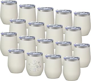 YOUKE OLA Cream White Stainless Steel Tumblers